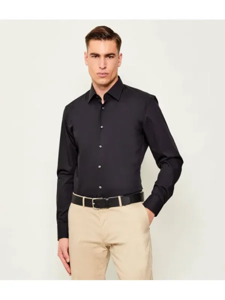 BOSS BLACK Ing | Slim Fit fekete