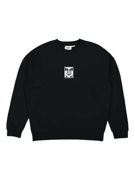 Hanorac Obey cu imagine negru