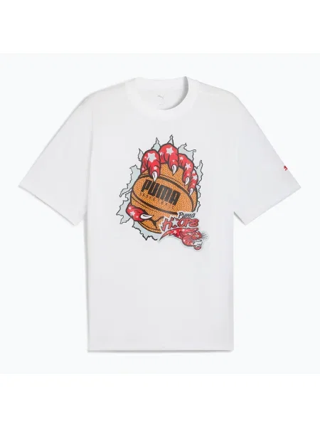 Мъжка баскетболна тениска PUMA Hoopaverse Tee 3 puma white бяло