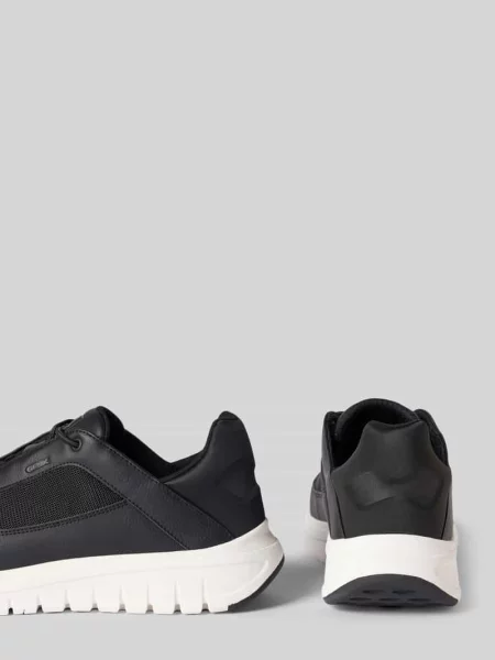 Sneakersy z gumową podeszwą Geox czarne