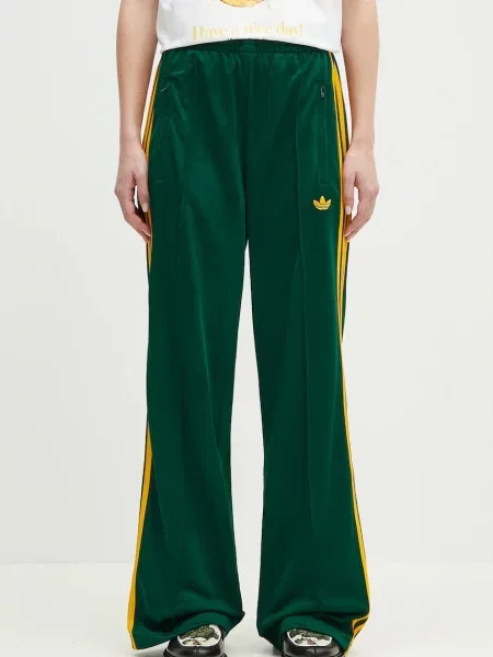 Adidas Originals pantaloni de trening Firebird cu imprimeu verde