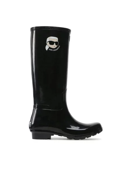 KARL LAGERFELD Gumene čizme crna