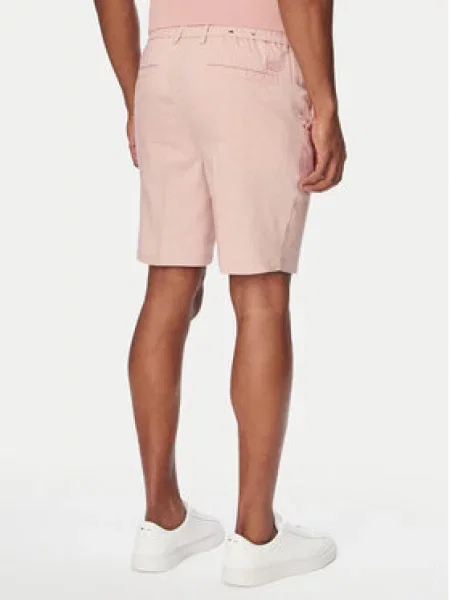 Šortky z materiálu BOSS růžové