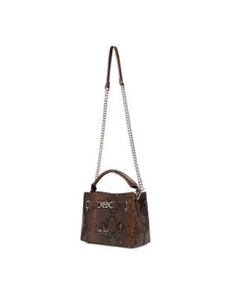 Ročna torba Nine West EO-CITY SNAKE rjava