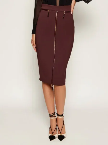 Elisabetta Franchi Fustă bordo