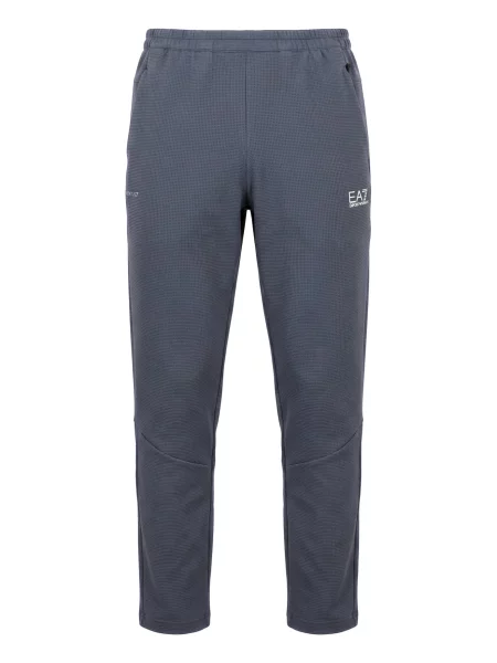 Emporio Armani Sportovní kalhoty modrý melír bílá