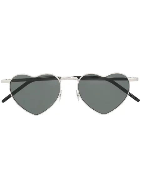 Ochelari de soare Saint Laurent Eyewear cu motiv cu inimi negru