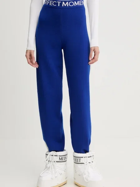 Hlače z dodatkom volne Perfect Moment La Tour modra