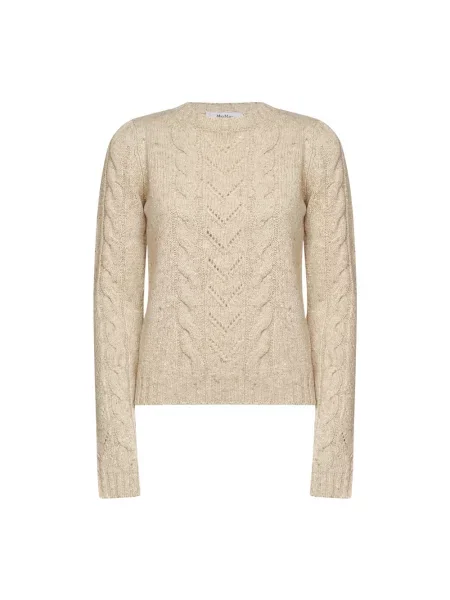 Sweter Max Mara wełniany beżowy