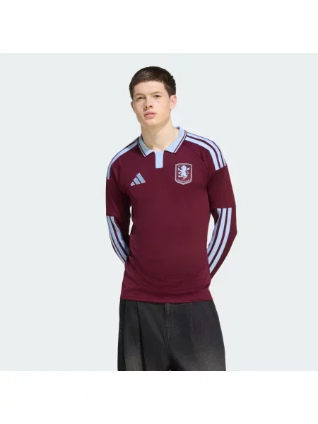 Koszulka podstawowa Aston Villa z długim rękawem niebieska