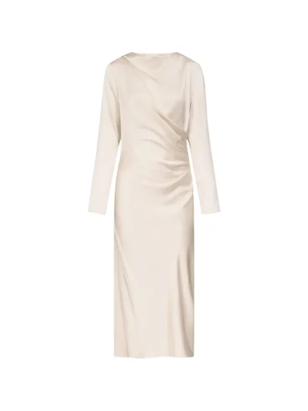 Rochie midi Loulou De Saison din satin drapată