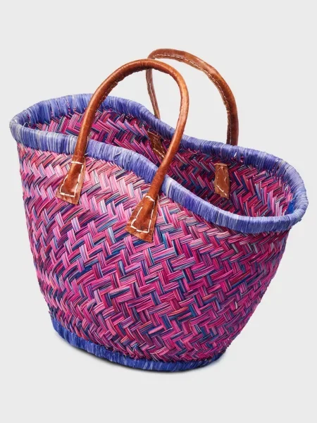 Le Comptoir de la plage Aravola Пляжна сумка Солома синій