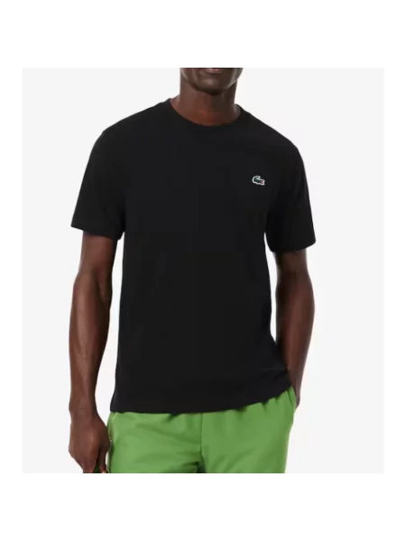 T-shirt LACOSTE Tee-Shirt Black/ Lamb'S Lettuce 5 czarna