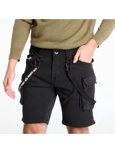 ALPHA INDUSTRIES Kargo hlače / bela črna