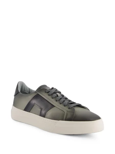 Sneakerși Santoni cu autograf gri