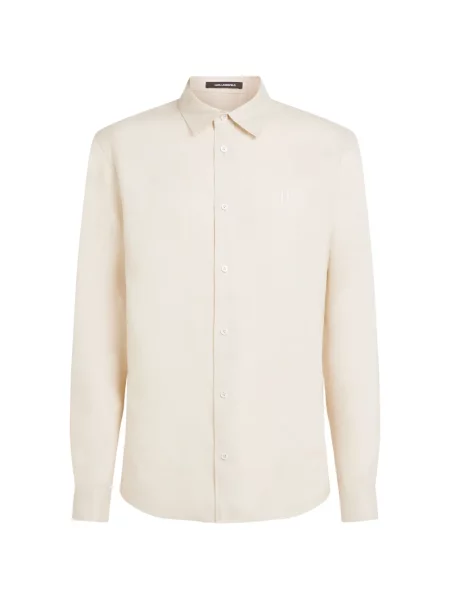 Cămașă Karl Lagerfeld cu broderie de in