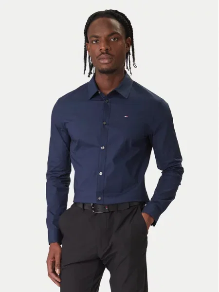 Tommy Jeans Πουκάμισο Σκούρο μπλε