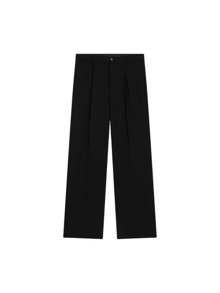 Spodnie Dries Van Noten wełniane czarne