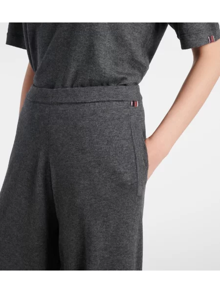 Pantaloni Extreme Cashmere din cașmir gri