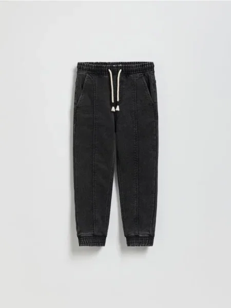 Reserved Jeansy jogger czarny