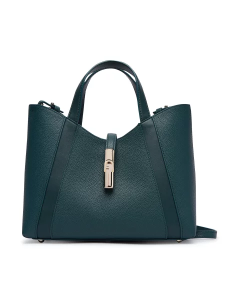 Τσάντα Furla Goccia S CN Σκούρο πράσινο