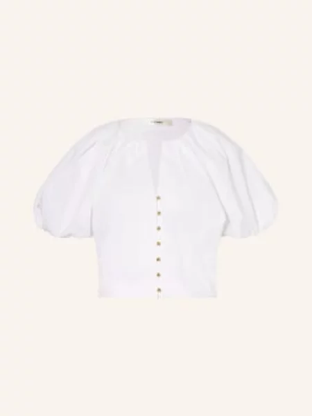 Frame Bluzka The Dramatic Sleeve Blouse weiss biała