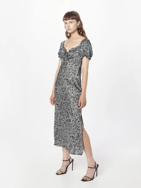TOPSHOP Rochie gri negru