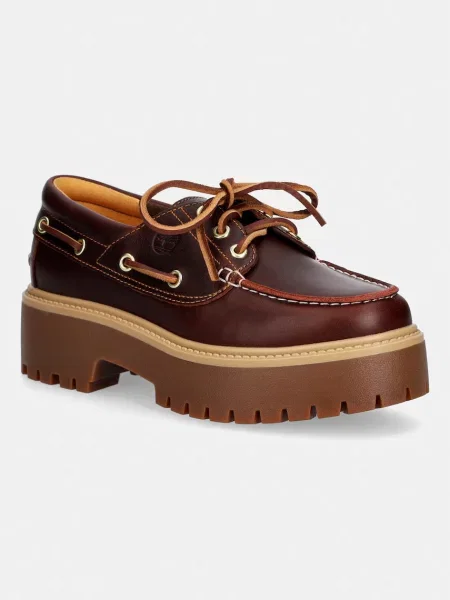 Timberland mocasini cu platformă pentru femei din piele