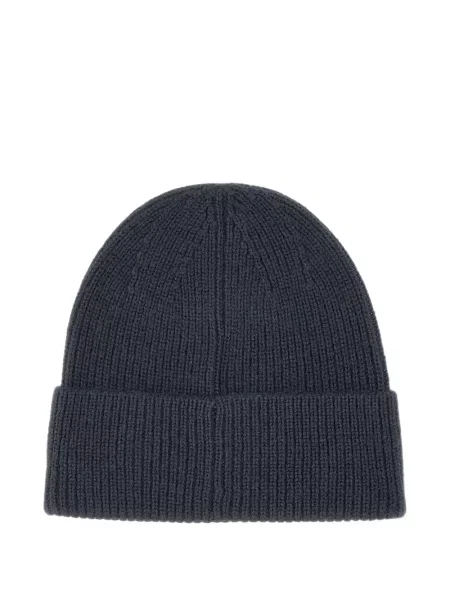 Pletený čepice Ea7 Emporio Armani modrý