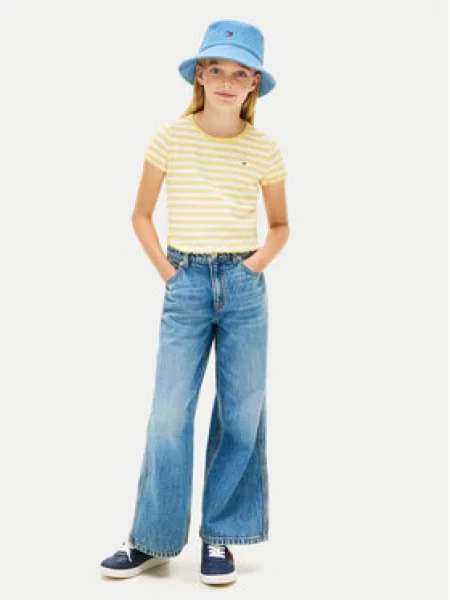 Dětské tričko Tommy Hilfiger žluté