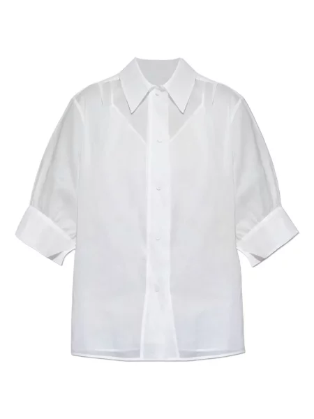 Cămașă Jil Sander cu mâneci scurte scurtă alb