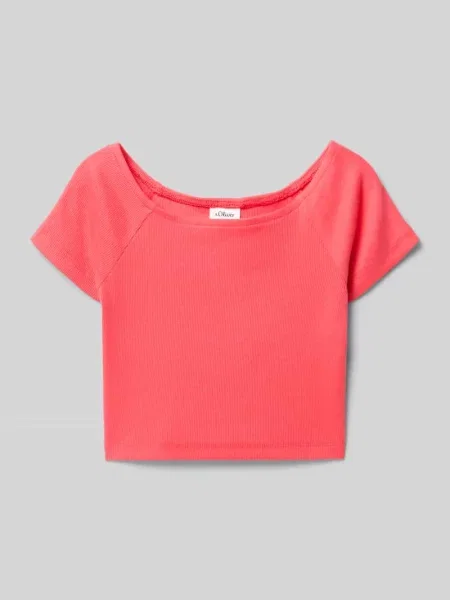 T-shirt o kroju regular fit z Mieszanka bawełny S.oliver Red Label