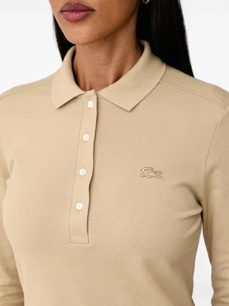 Lung tricou polo Lacoste cu autograf