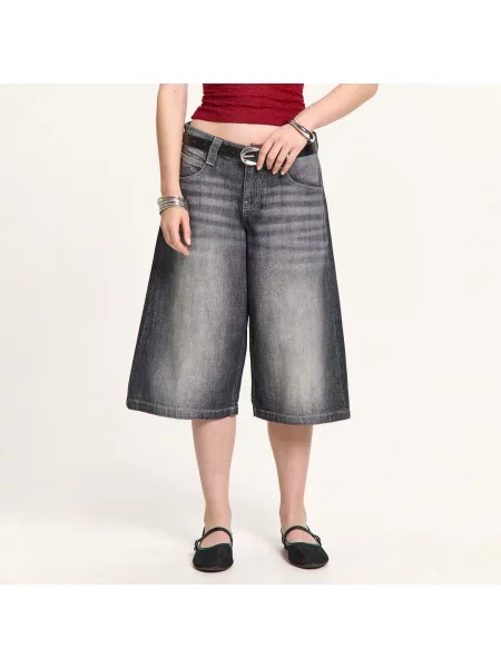 Джинсовые шорты Cropp серые