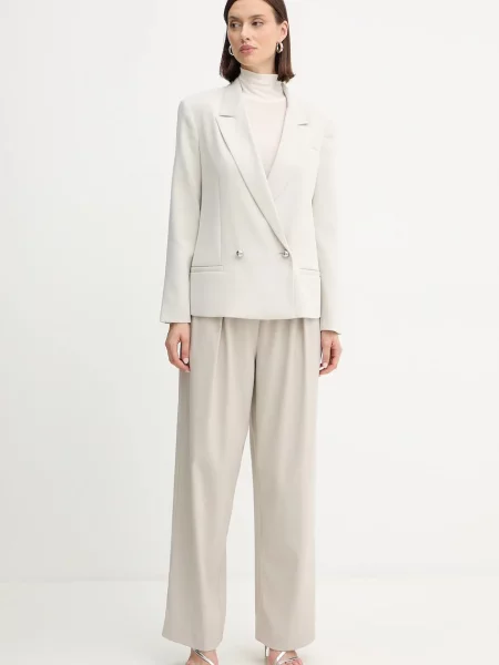 Піджак Armani Exchange двобортний однотонний бежевий