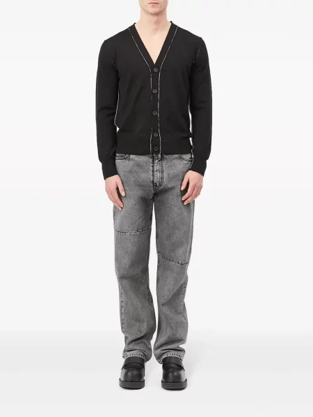 Плетена жилетка Mm6 Maison Margiela черно