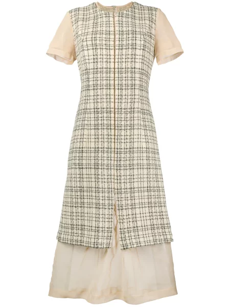 Kostkované oblekové šaty Comme Des Garçons Pre-owned