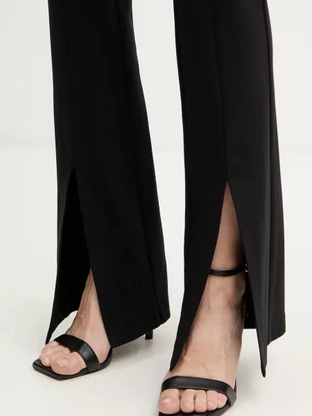 Штани Versace Jeans Couture кльош висока посадка чорний