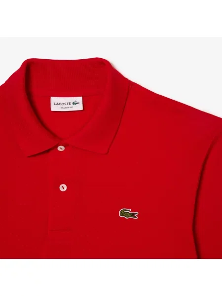 Поло Lacoste красное