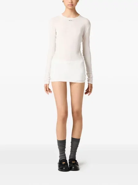 Rochie Miu Miu tricotate alb
