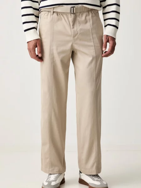 Calvin Klein Jeans pantaloni baggy pentru bărbați din bej