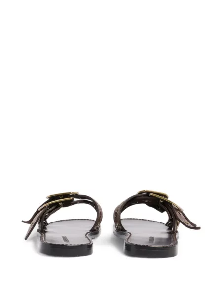 Sandale Dsquared2 fără toc cu cataramă maro