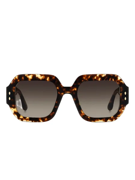 Ochelari de soare Isabel Marant Eyewear cu imprimeu geometric maro