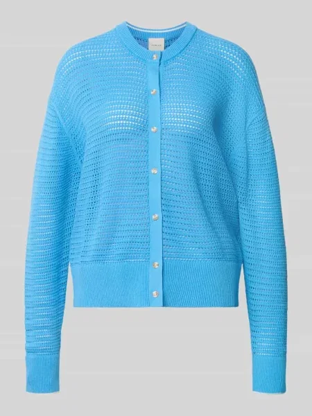 Kardigan o kroju relaxed fit z czystej bawełny model Pembroke' Varley błękitny