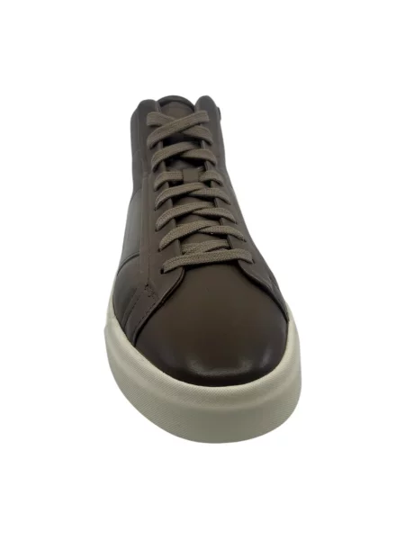 Sneakersy Santoni skórzane szare
