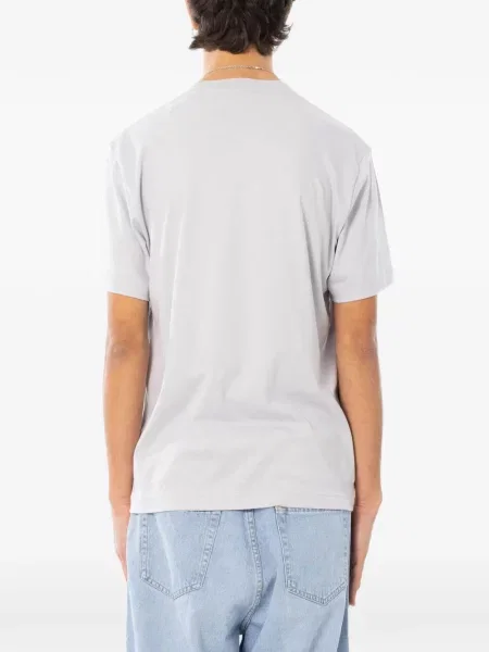 Tricou Lacoste cu broderie gri