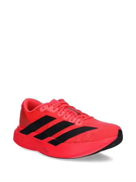 Pantaloni Adidas Campus cu șireturi cu dungi din dantelă roșu