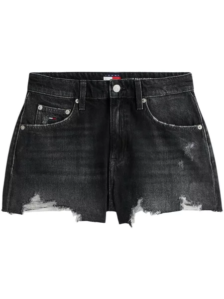 Džínové šortky Tommy Hilfiger černé