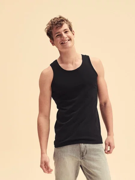 Majica Fruit Of The Loom brez rokavov črna