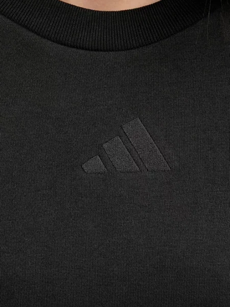 Однотонный свитер Adidas черный